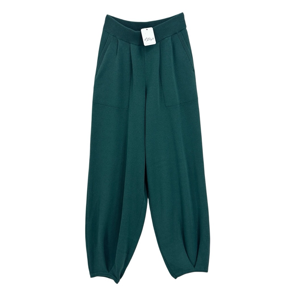 New FP BEACH Pants Knit Cocoon FREE PEOPLE Green